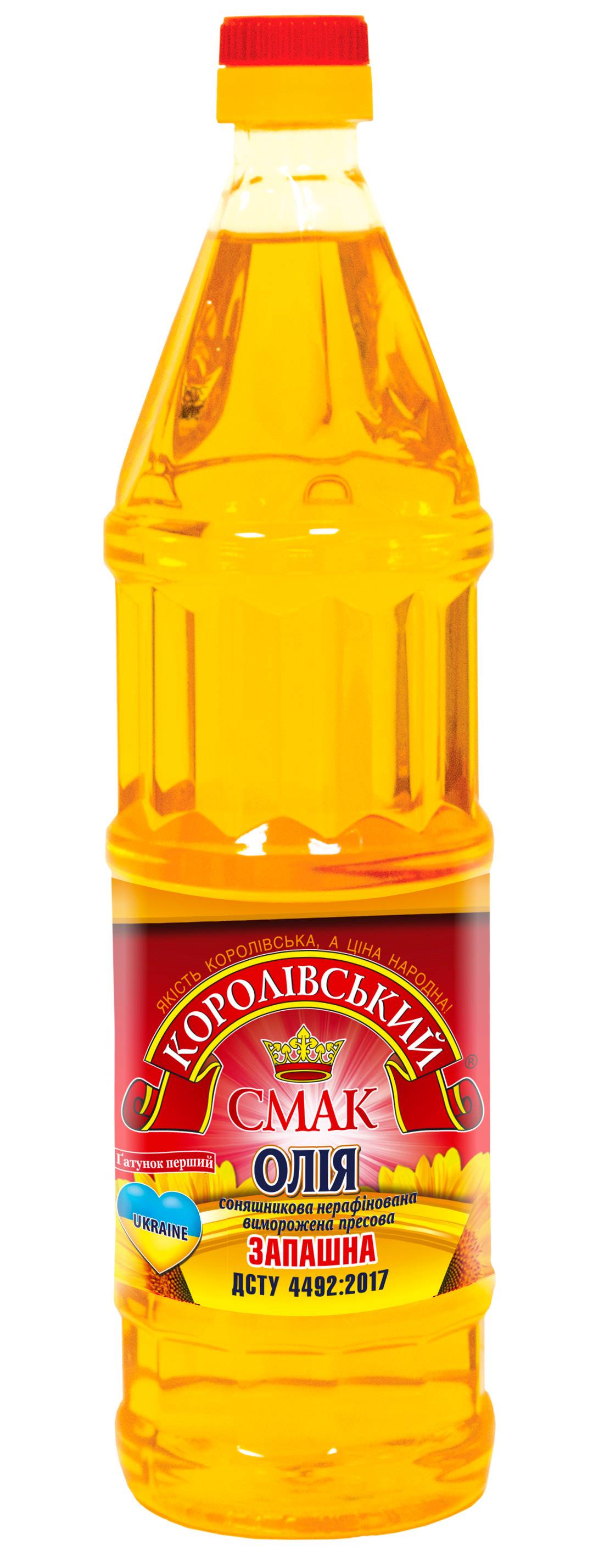 Korolivskyj Smak Sonnenblumenöl, unraffiniert, 810 g