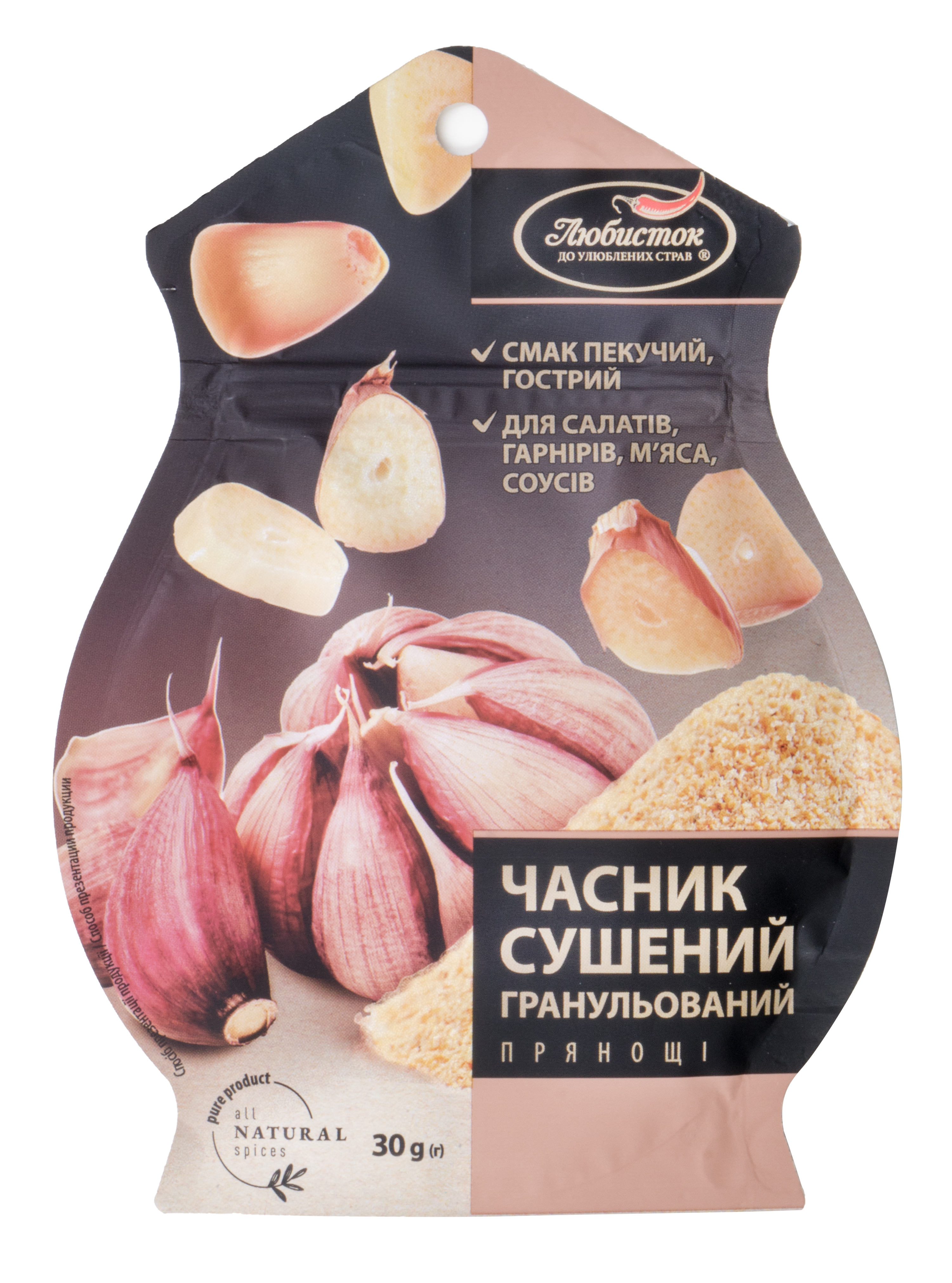 »Ljubystok« Knoblauch getrocknet, granuliert, 30 g